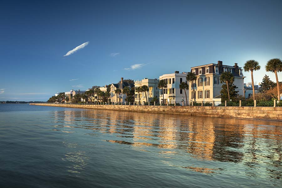 Insurance Quote - View Of Luxury Homes Along Charleston SC Shore