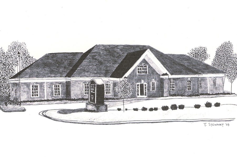 Greenville SC - Drawing Of Turner Agency Office In Greenville South Carolina